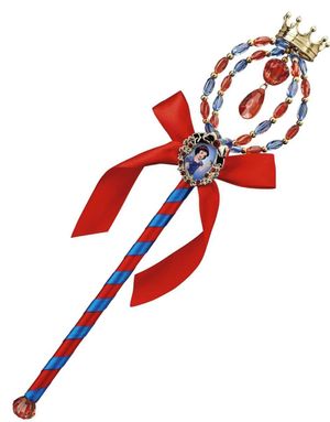 Snehvit - Lisensiert Snehvit og De Syv Dvergene Prinsessesepter med Gullkrone - 35 cm