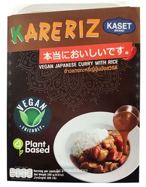 Vegan Steam Hom Mali Rice with Japanese Curry - Ferdigrett 280 gram (Thailand)