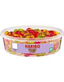 150 stk Haribo Friendship Rings - Boks med Vingummi Ringer 480 gram