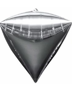 3 stk Sølvfarget Metallisk Diamondz Folieballong 50x38 cm