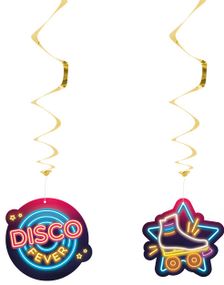 3 stk Hengende Dekorasjoner - Disco Fever