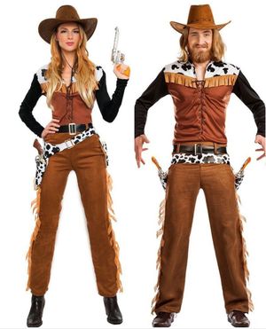 Parkostyme - Brunt Cowboy Kostyme