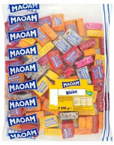 100 stk Haribo Maoam Bloxx Karamell i Stor Pose 2,2 kg