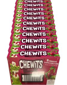 1756512000_140 Chewits Cherry - Karameller med Kirsebærsmak 30 gram - Hel Eske