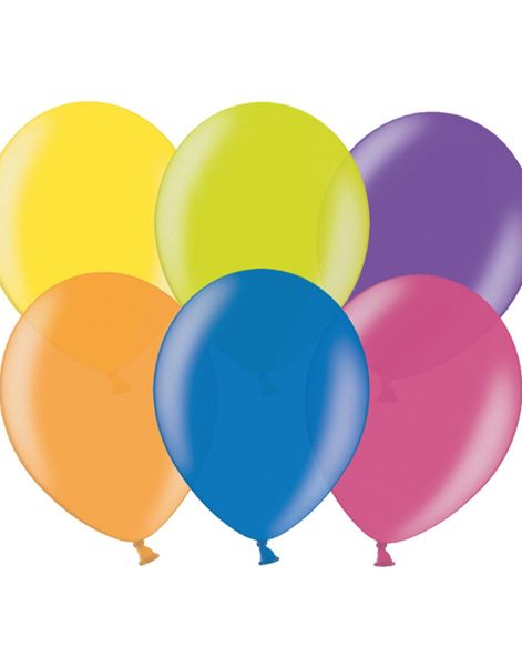 100 stk 30 cm MEGAPACK - Ballonger i Assorterte Metalliske & Perle Farger