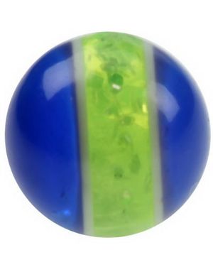 Blue and Green - 5 mm Akrylkule til 1,6 mm stang 