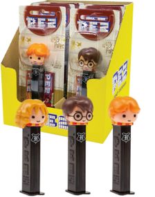 12 stk Harry Potter Pez-Holder med 2 stk Pez Pakker - Hel Eske