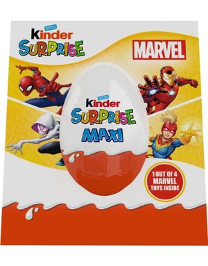 Marvel Kinder Surprise Egg - Ekstra Stort Kinderegg med Ekstra Stor Leke 100 gram