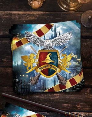 12 stk Servietter 33x33 cm - Magical School