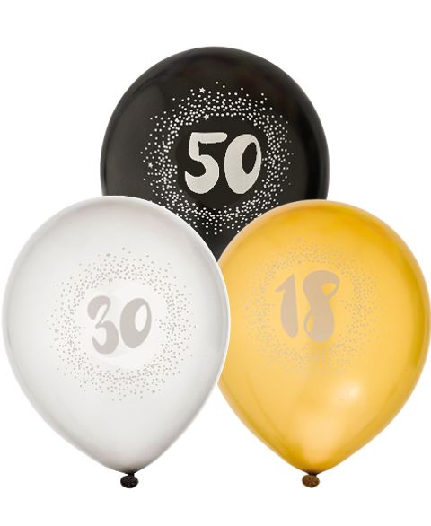 VELG BLANT 7 TALL - 6 stk Ballonger 30 cm