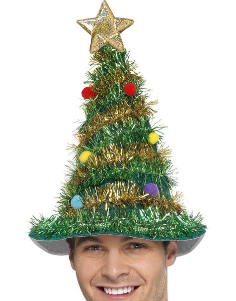 Glitrende Juletrehatt 40 cm