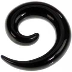 Akryl Curl - Svart Ørepiercing - Strl 5 mm