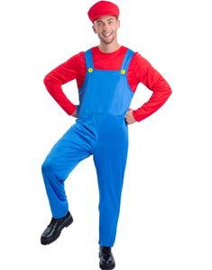 Mario Inspirert Unisex Kostyme til Voksen