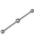 Ørebarbell m/Kule i Midten - Steel