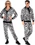 80 Talls Zebra Grilldress til Voksen - X-Large