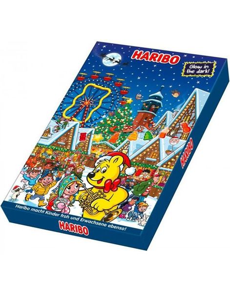 Stor Haribo Julekalender Glow in the Dark - 300 g