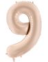 Tallet 9 - Beige Stor Folieballong 72 cm