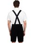 Bavarian Lederhosen - Svart Brodert Lederhosen til Herre