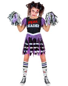 Fear Leader - Zombie Cheerleader Kostymekjole til Barn