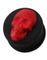 Smiling Red Skull - Svart Piercing Plugg