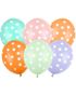 6 stk 30 cm Ballonger - Prikkete Fargerik Ballongbukett