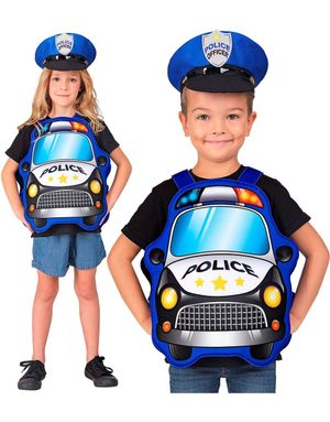 Politi - Kostyme til Barn 3-5 År