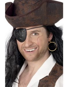 Piratpakke patch og clip on ørering