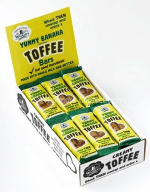 24 stk Walkers Yummy Banana Toffee Bar - Eske med Karamell-Barer