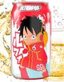 Luffy Lemon & Strawberry Soda - Brus med Sitron og Jordbærsmak - ULTRAPOP 330 ml (Japan)