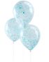 5 stk 30 cm - Gjennomsiktige Ballonger med Blå Konfetti - Plukk og Miks