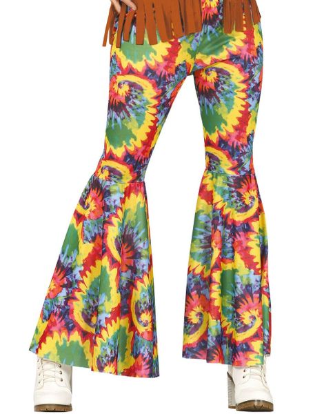Fargerik Hippie Slengbukse til Dame