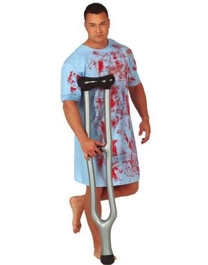 Oppblåsbar Krykke - 122 cm (Kostymetilbehør)