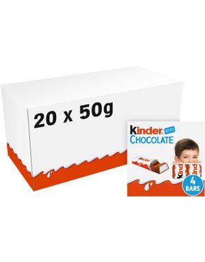 20 stk 4-Pakninger Kinder Sjokolader - Hel Eske 1 kg Limited Edition