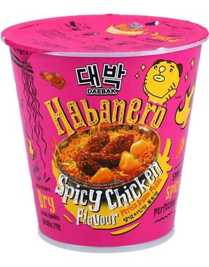 Daebak Habanero Spicy Chicken Flavour Dry Noodles 79 gram (Korea)
