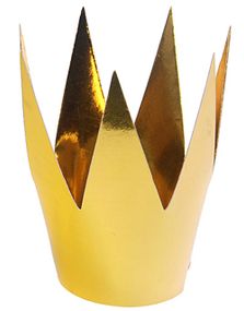 3 stk Metallisk Gullfarget Partyhatter