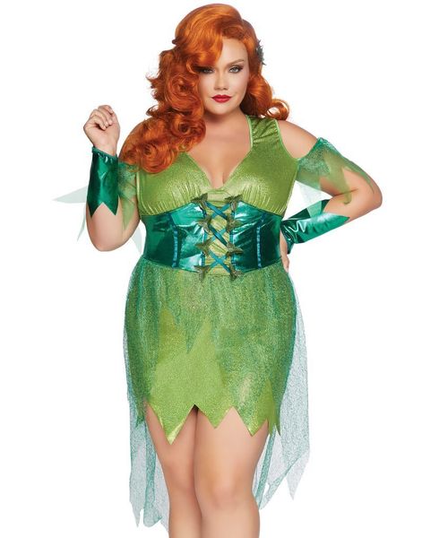 Poison Ivy Inspirert Damekostyme 3 Deler