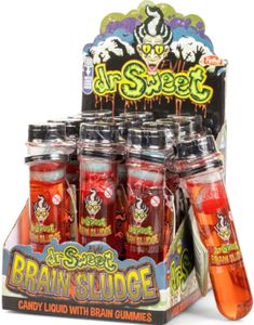 12 stk Dr. Sweet Evil Brain Sludgde - Flytende Godteri à 60 g - Hel Eske