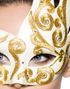 Venetian Lady - Kremhvit/Beige Luksus Maskerade Maske