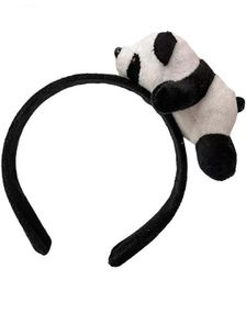 Svart Hårbøyle med Panda