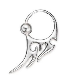Steel Tribal Wave BCR Piercing
