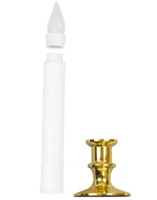 6 stk LED Stearinslys - Flimrende Flamme med Timer