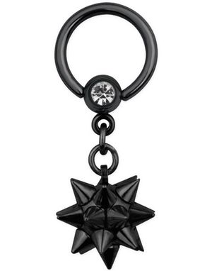 Brutal Weapon - 1,6 x10 mm Svart BCR Piercing