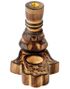 Hamsa Garden Utskåret Mango-Tre Backflow Røkelsesbrenner 12x9,5x14,5 cm
