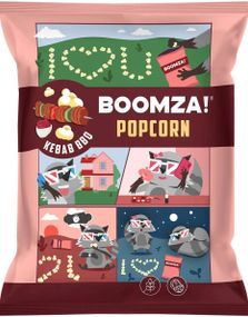 Boomza! Popcorn med Kebab BBQ Smak 90 gram