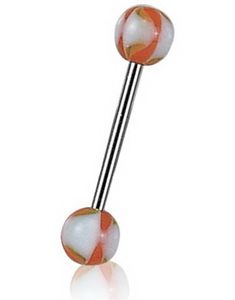 Twist In Orange - Tungepiercing