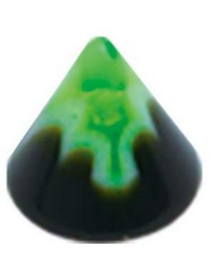 Green Weed Black - 3 mm Akrylkule til 1,2 mm stang