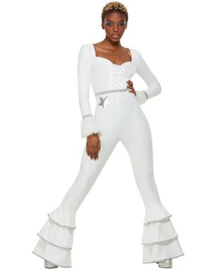 B-VARE! 70-Talls Abba Inspirert Glam Kostyme til Dame - Strl XS