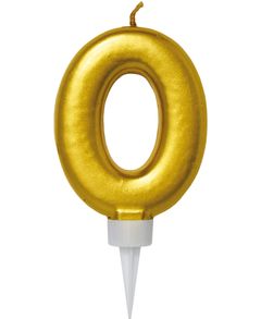 0 Tall - Gullfarget Kakelys 11 cm