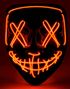 Skummel Smilende Maske med Rødt LED-Lys