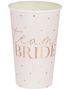 8 Store Gullfolierte Rosa Team Bride Papirkopper - Blush Hen